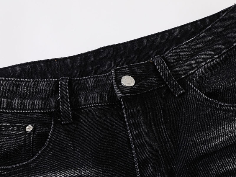 メンズデニムパンツ ビンテージ風 ワイド 男女兼用 ストリート