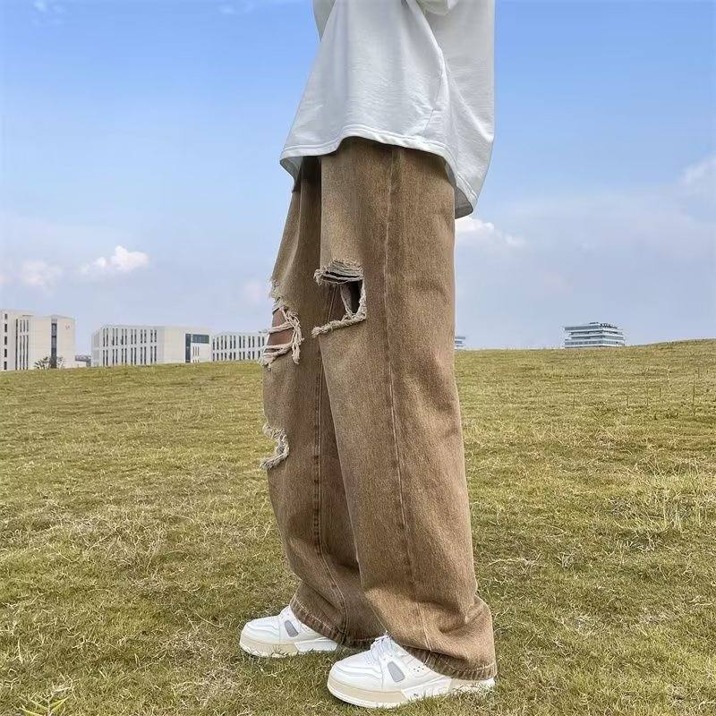 デニムパンツメンズ ダメージ ヴィンテージダメージスキニーデニム