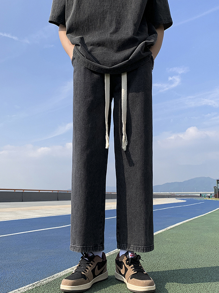 デニムパンツメンズ ワイド 風合い楽しむゆったりデニム