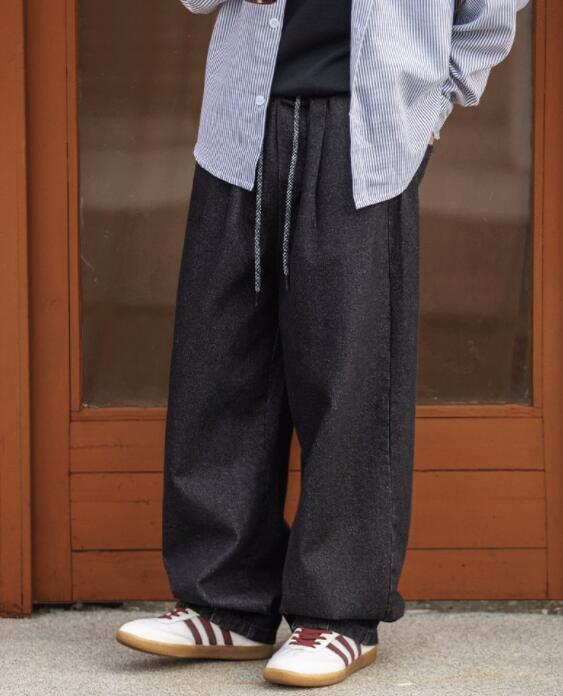 メンズデニムパンツ メンズ デニム ワイドパンツ 2025春新作 ゆったり