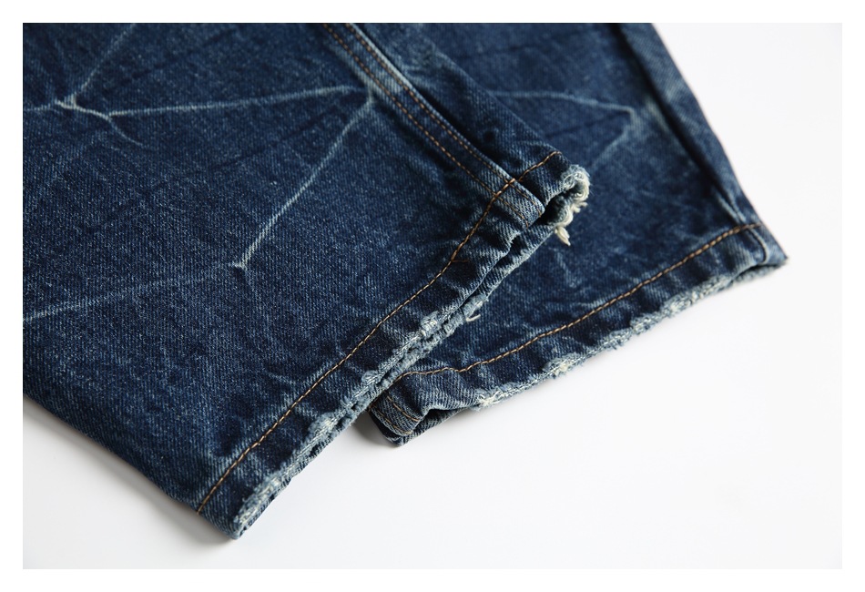 メンズデニムパンツ メンズダメージ加工デニムパンツ秋冬新作