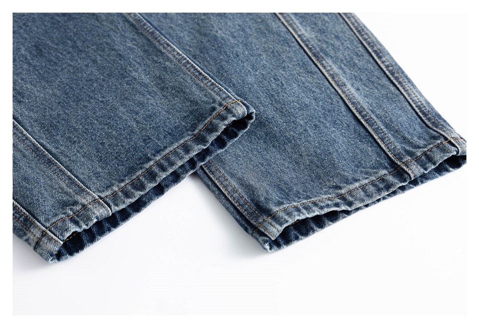 メンズデニムパンツ メンズワイドデニムパンツ ストリート系ゆったりボトムス
