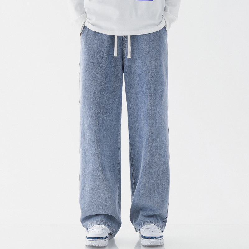 メンズデニムパンツ ワイドストレート ジーンズ 全7色