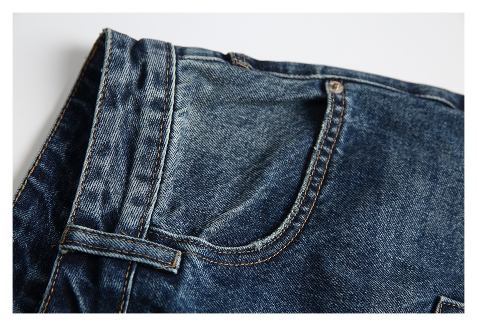 メンズデニムパンツ メンズダメージ加工デニムパンツ秋冬新作