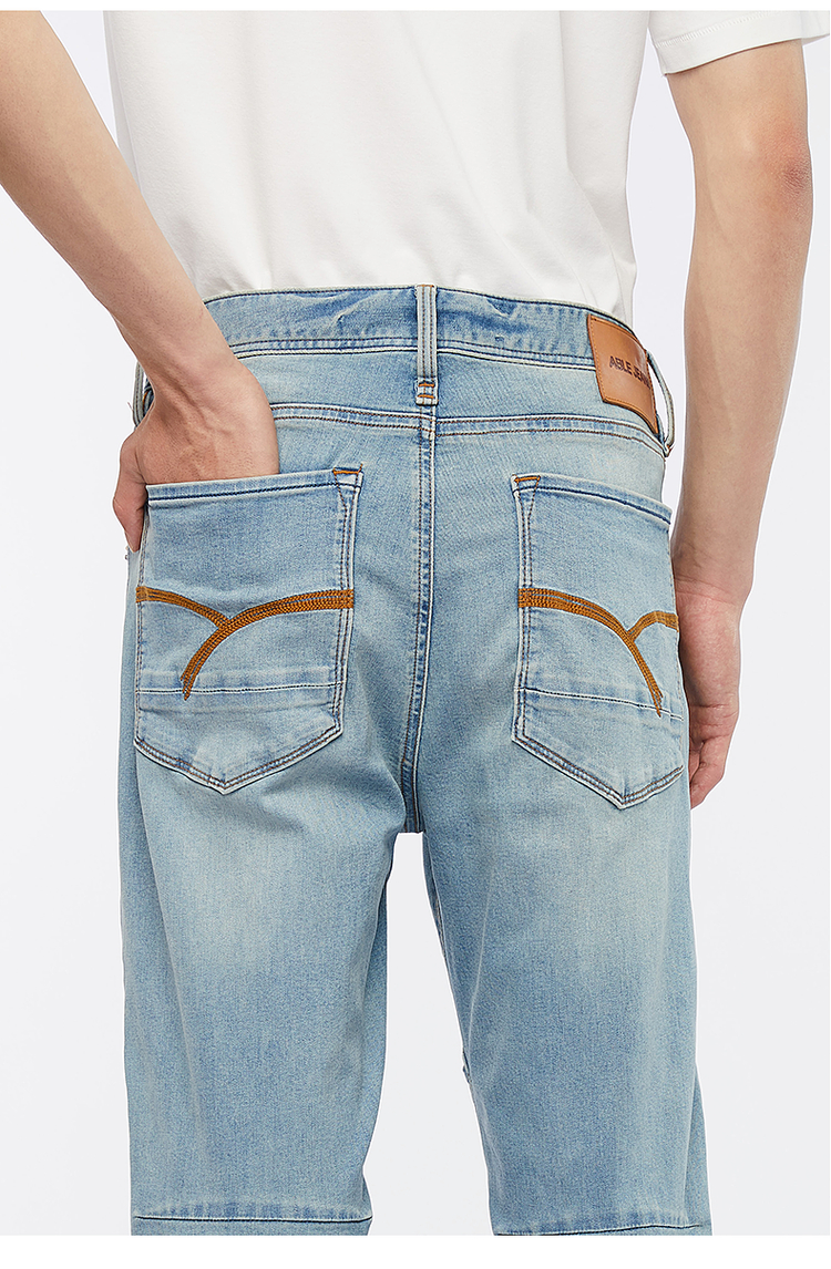 デニムパンツメンズ ワイド ゆったりシルエットデニムパンツ