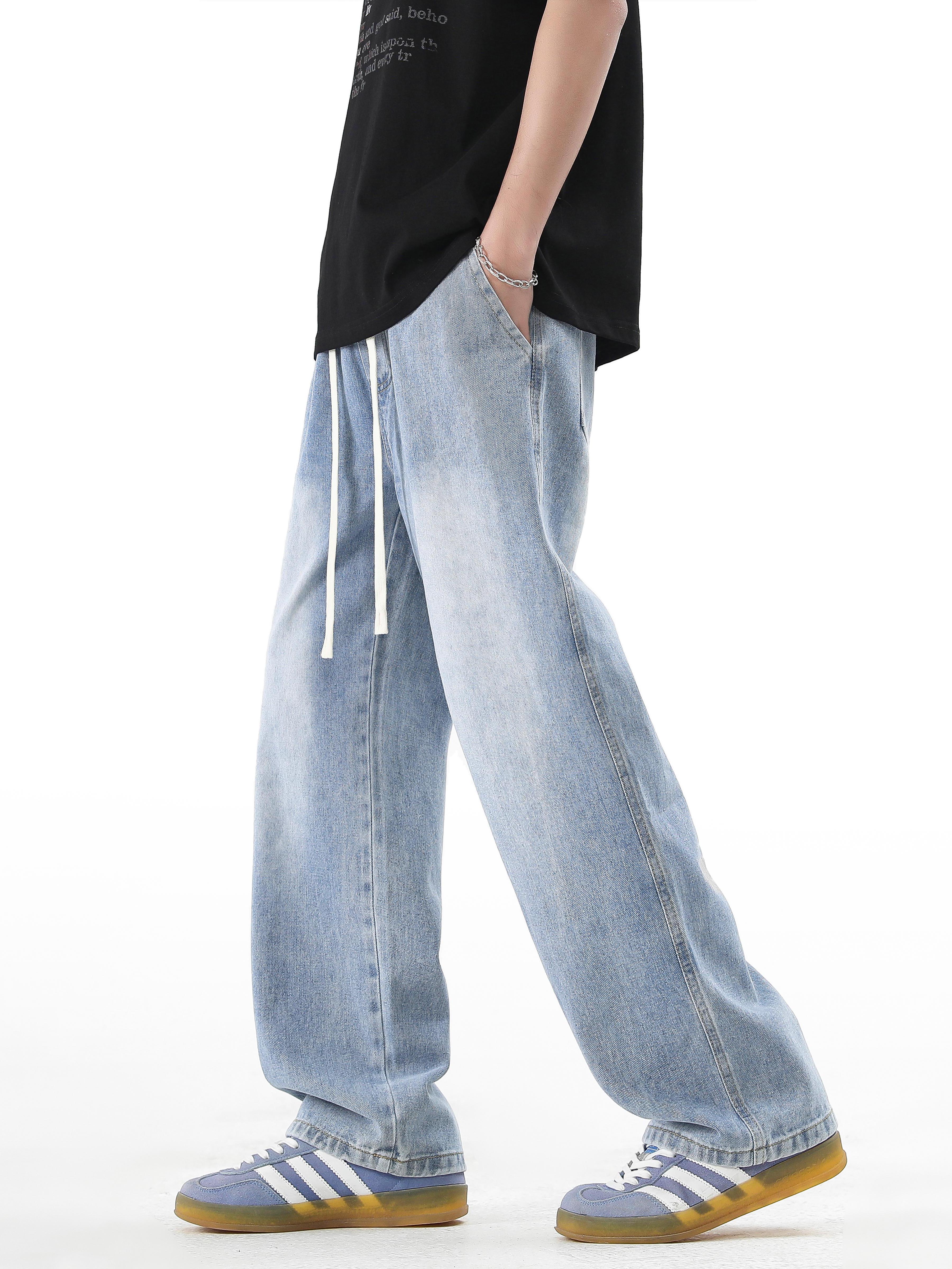 デニムパンツメンズ ワイド リラックスワイドデニムパンツ