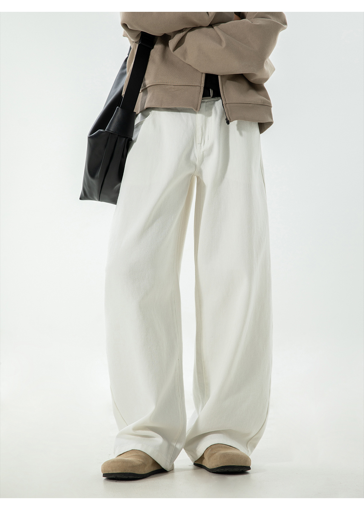 メンズデニムパンツ 復古風ワイドシルエット 全5色