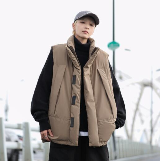 メンズダウン  秋冬ダウンベスト防寒軽量