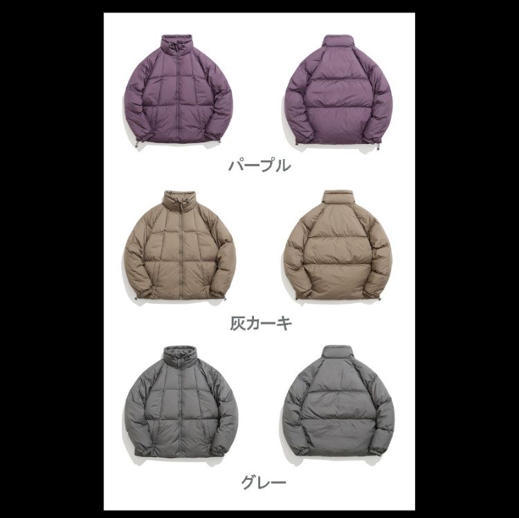 メンズダウン 防滴機能付き ストリート ダウンジャケット 全6色 秋冬
