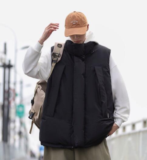 メンズダウン  秋冬ダウンベスト防寒軽量