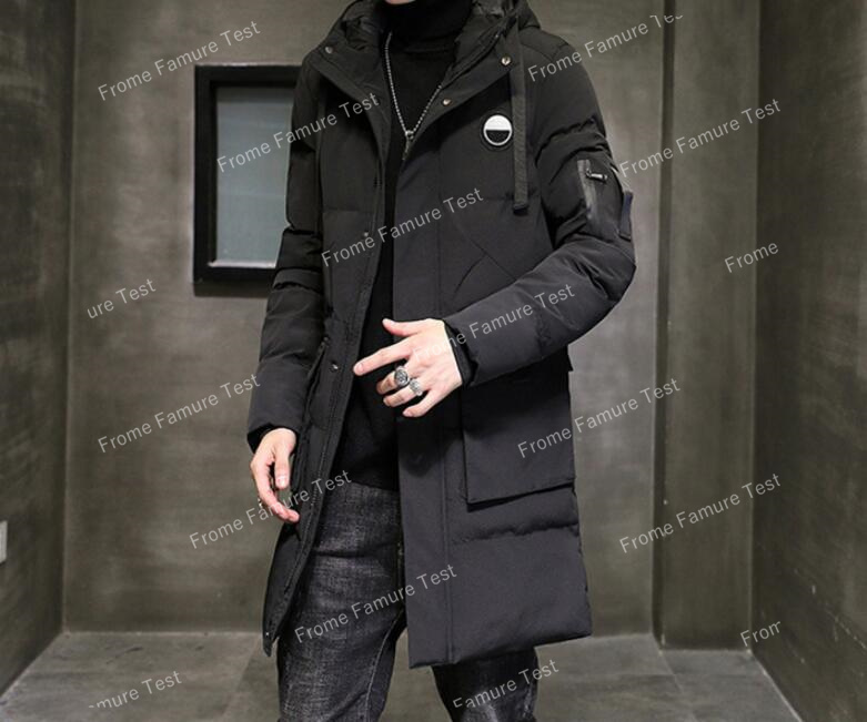 メンズダウン 【2025新作】 ロング丈 厚手 綿入り 暖かい防寒コート