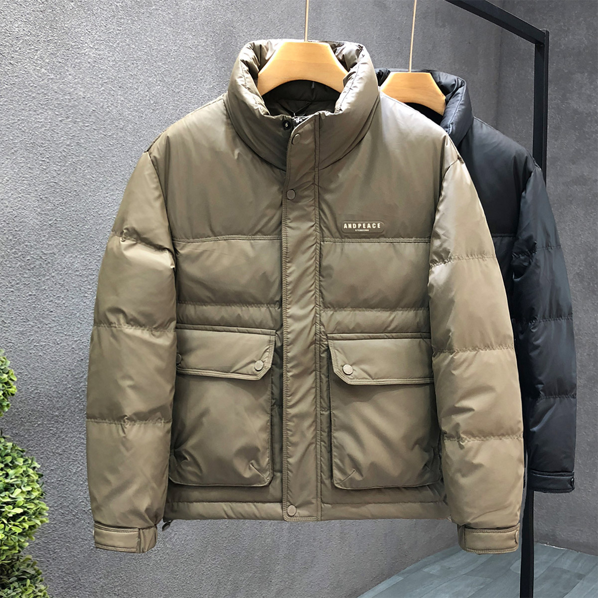 メンズダウン 【実用性と上品さを兼ね備えた】メンズ中綿ダウンジャケット
