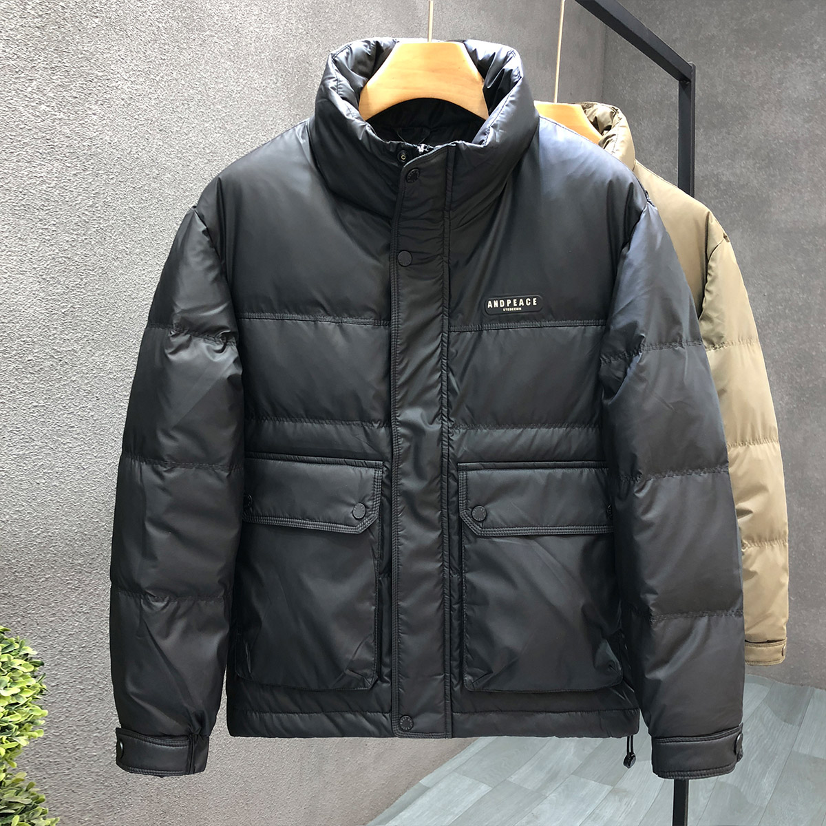 メンズダウン 【実用性と上品さを兼ね備えた】メンズ中綿ダウンジャケット