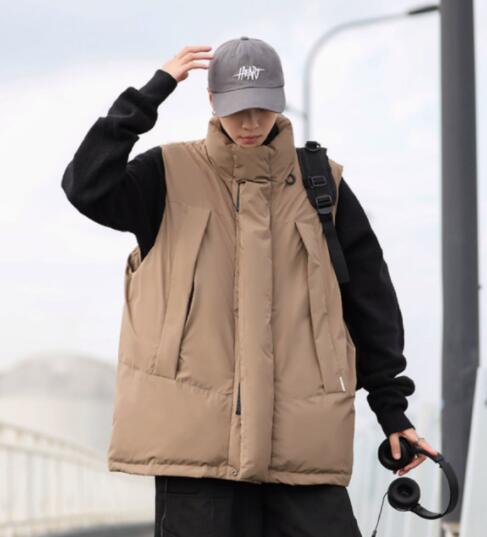 メンズダウン  秋冬ダウンベスト防寒軽量