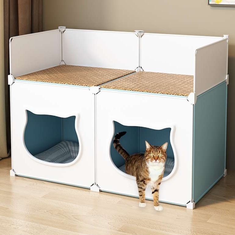 猫ベッド 二層式キャットハウス 猫専用リゾート