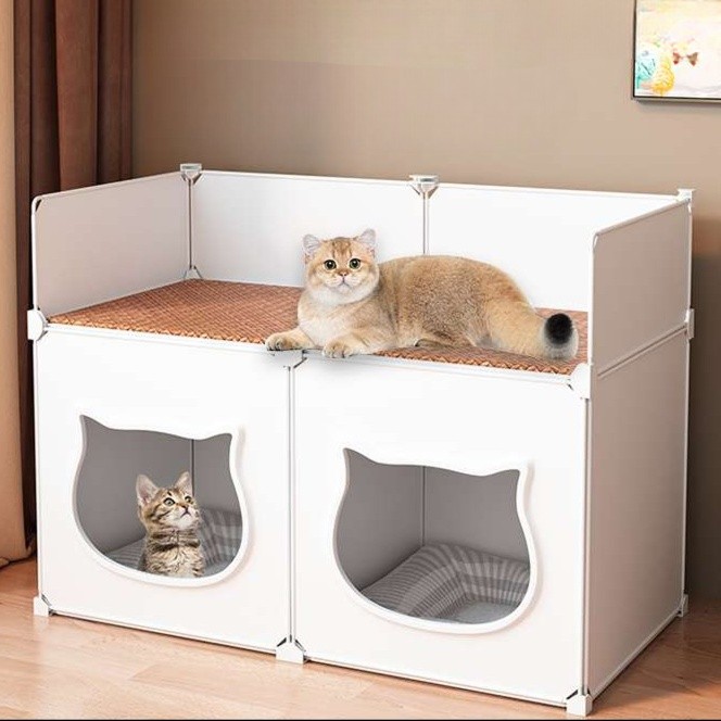 猫ベッド 二層式キャットハウス 猫専用リゾート