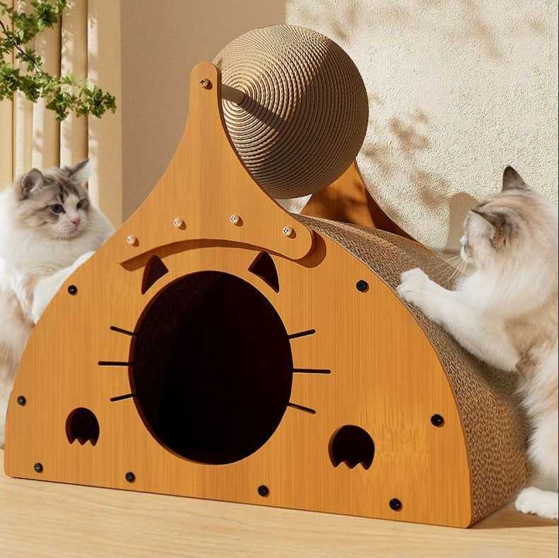 猫ちゃんが喜ぶ爪とぎ付きベッド10選！おしゃれなバリバリ研ぎ壱で快適なお昼寝を