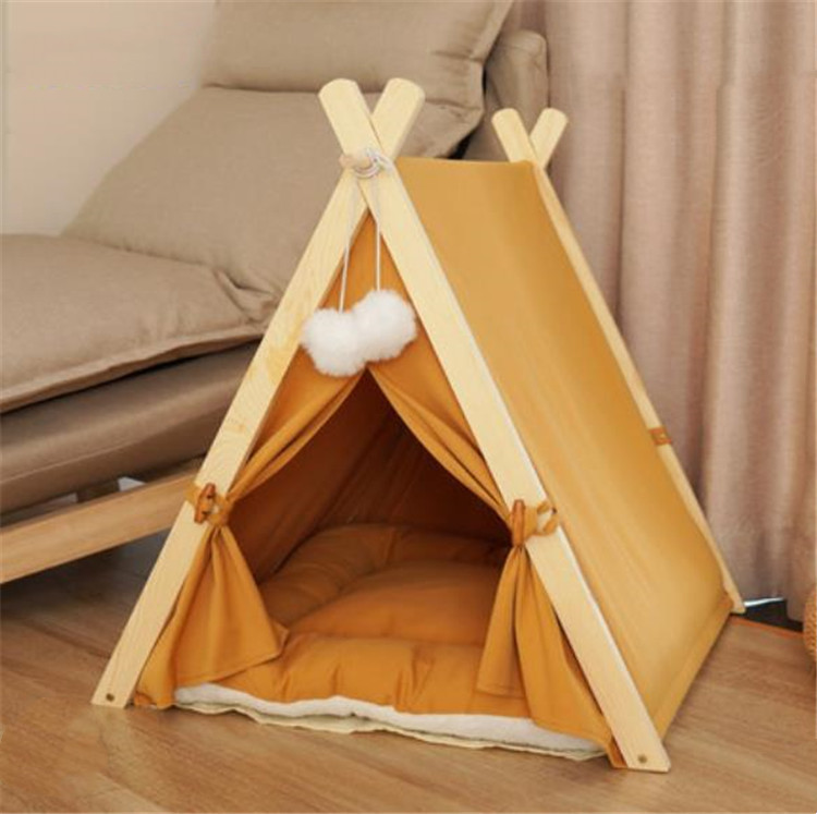 猫ベッド 冬用ペットテント 猫犬兼用 洗える暖かい小屋