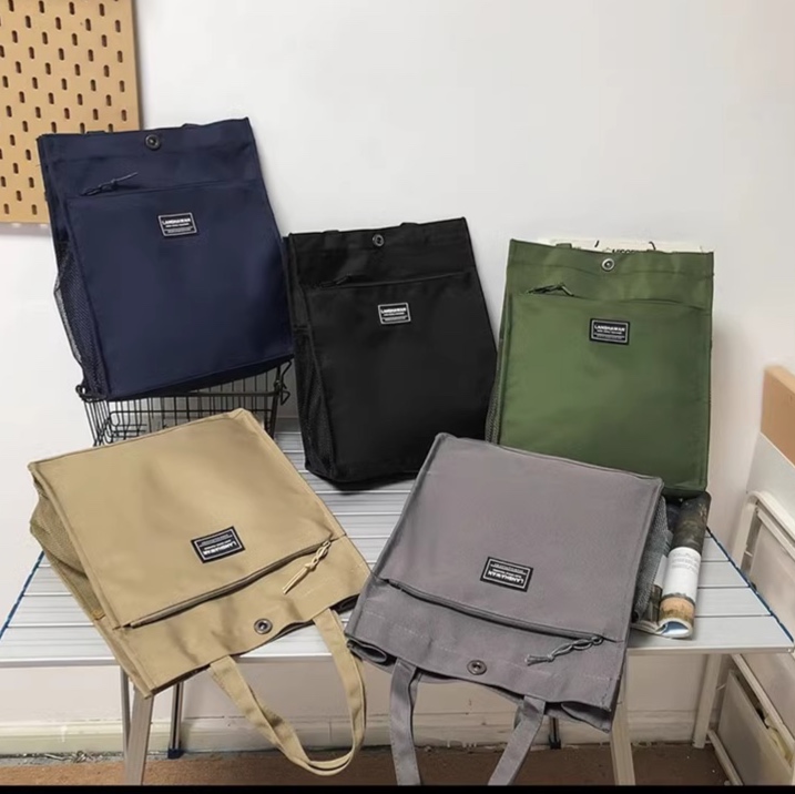メッセンジャーバッグ シンプル実用性キャンバストートバッグ