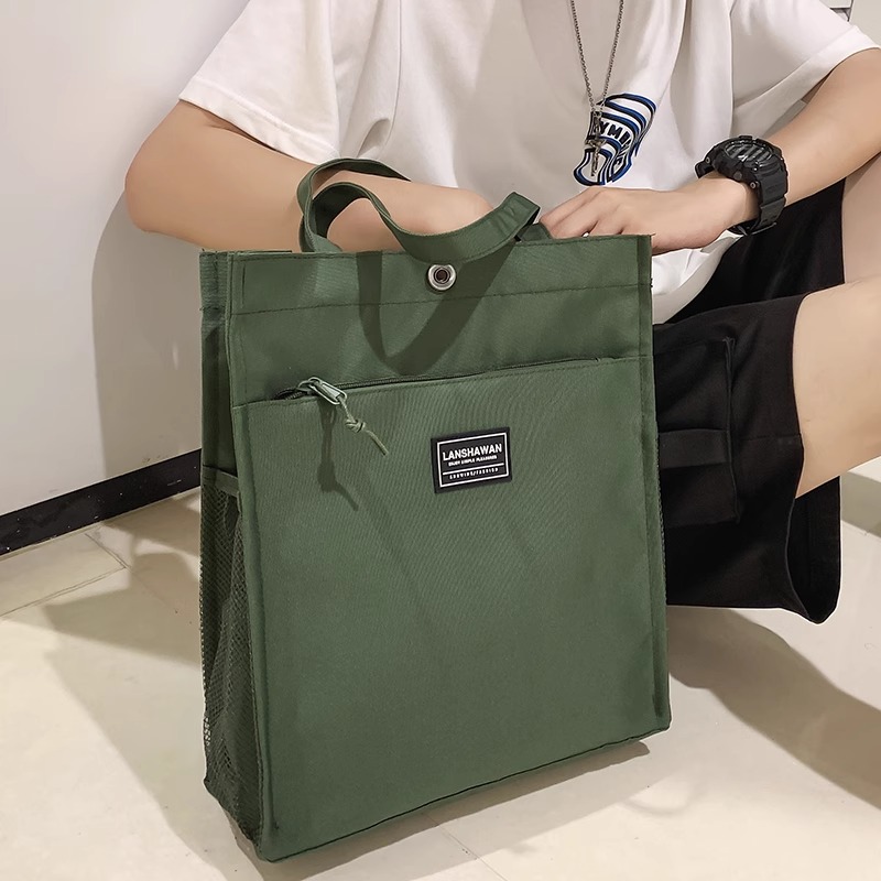 メッセンジャーバッグ シンプル実用性キャンバストートバッグ