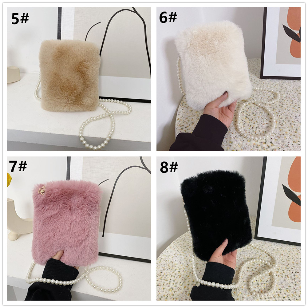 ふわふわエコファーミニバッグ斜めがけショルダー