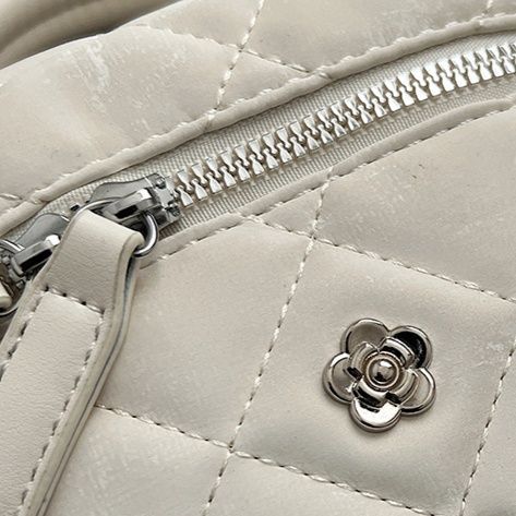 ミニバッグ キルティングステッチ台形ミニショルダーバッグ