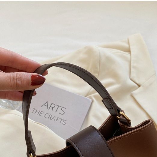 ミニバッグ 配色切り替えバイカラーハンドルミニバッグ