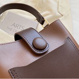 ミニバッグ 配色切り替えバイカラーハンドルミニバッグ