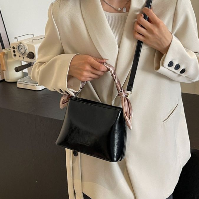 ミニバッグ ギャザーハンドル2way仕様ミニバッグ