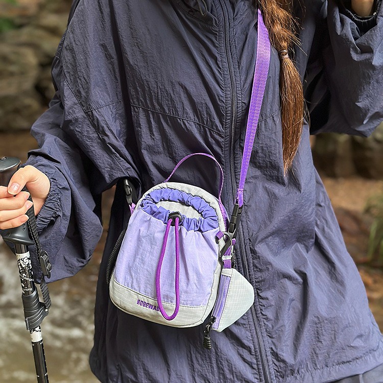 ミニバッグ 巾着型ミニショルダーバッグ４色展開