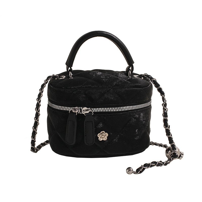 ミニバッグ キルティングステッチ台形ミニショルダーバッグ