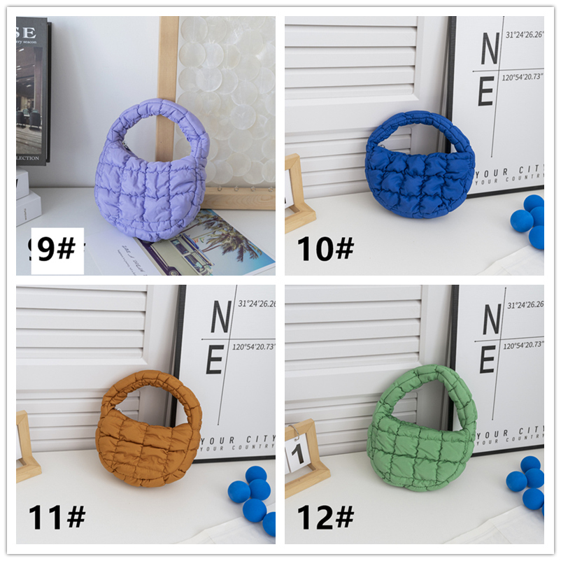 キルティング中綿ぷっくりハンドルミニバッグ