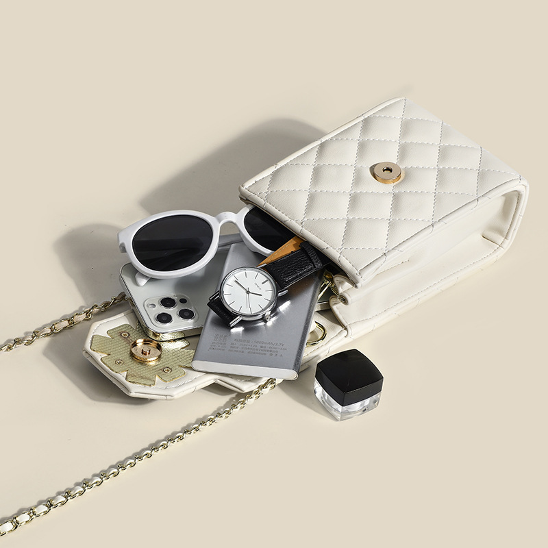 ミニバッグ レディース 韓国風 高品質 キルティング 肩掛けチェーン