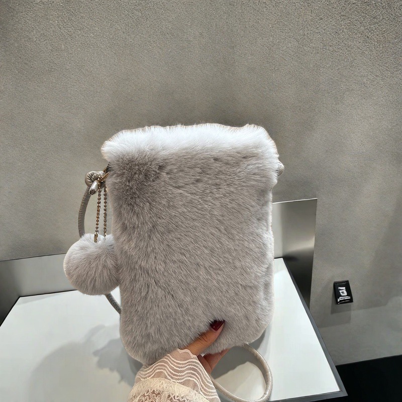 ミニバッグ ふわもこファー ミニショルダーバッグ