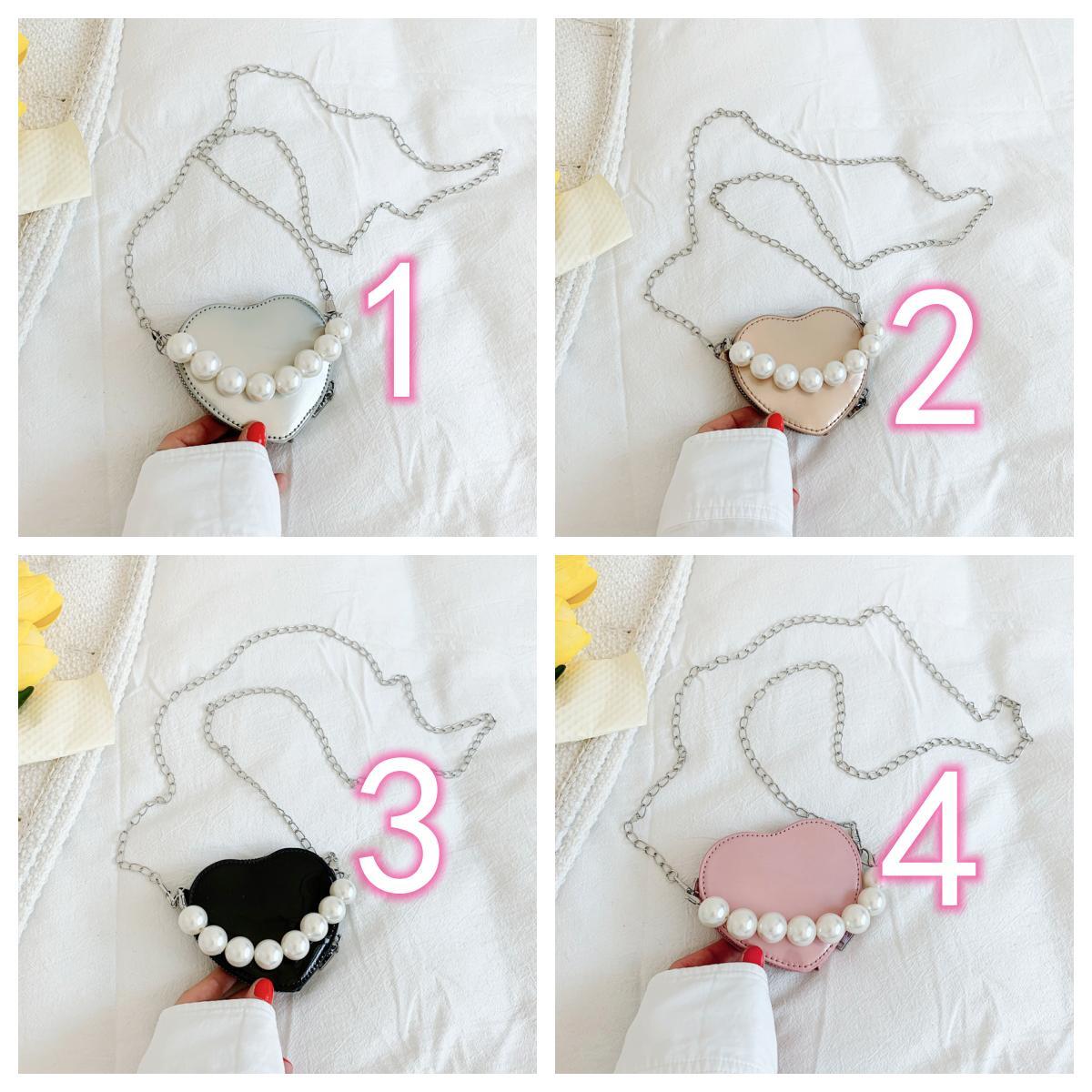 ミニバッグ レディース 韓国風 ハート型 パール付き