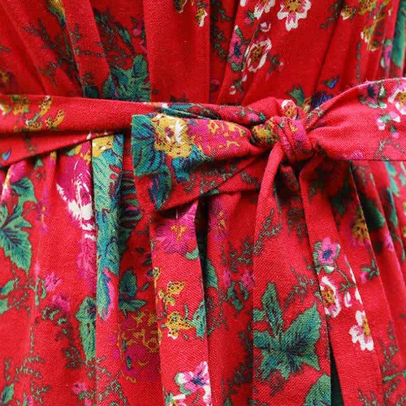 パーティードレス 華やか花柄ノースリーブマキシ丈ワンピース