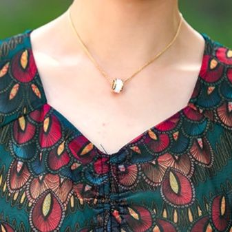 パーティードレス 扇柄シフォン半袖ウエストリボン付きワンピース