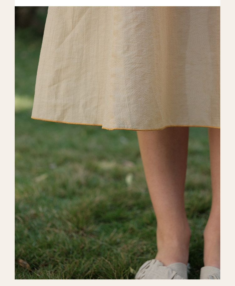 パーティードレス 深めブイネックゆったりシルエットロング丈ノースリーブワンピース