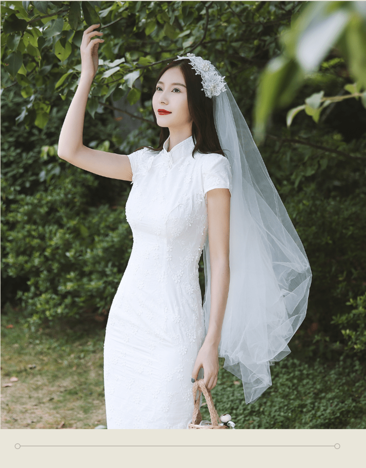 パーティードレス チャイナ襟レースタイトロングワンピース