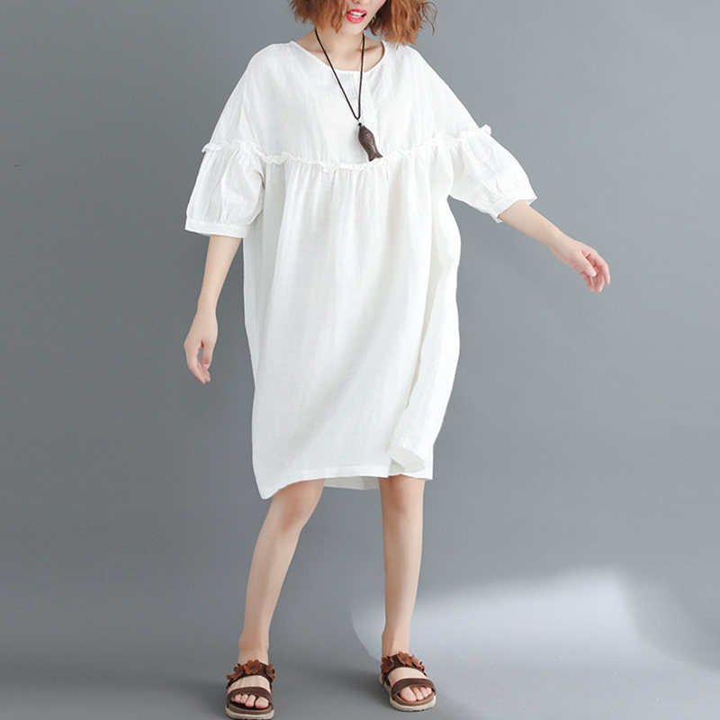 パーティードレス ふんわりフリル袖ハイウエスト切替ワンピース