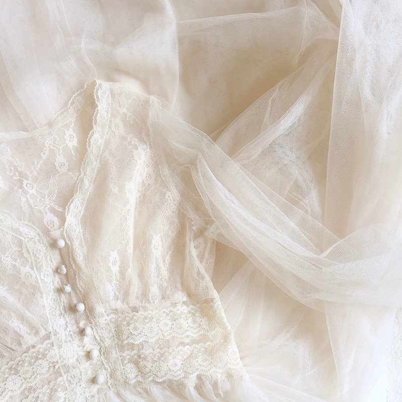 パーティードレス シアー袖レース切替ハイウエストロングワンピース