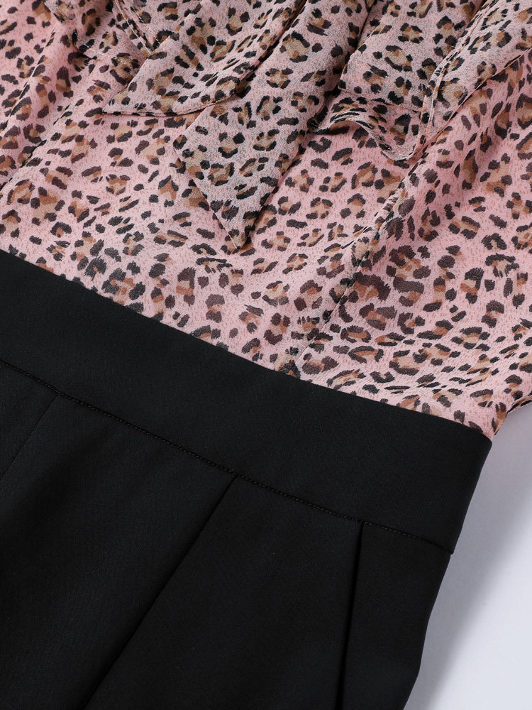 パーティードレス ボウタイブラウス×ワイドパンツのエレガントセットアップ