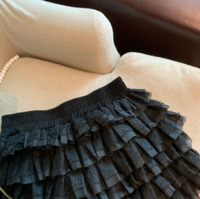 ティアード フリル ミニスカート