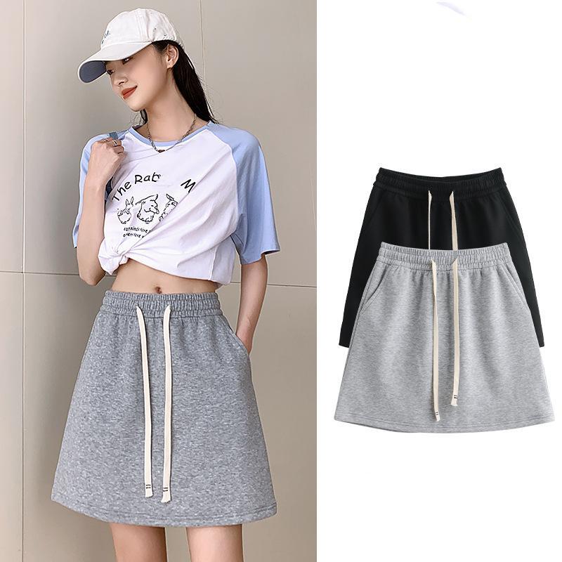 カジュアルスウェット素材ミニスカート