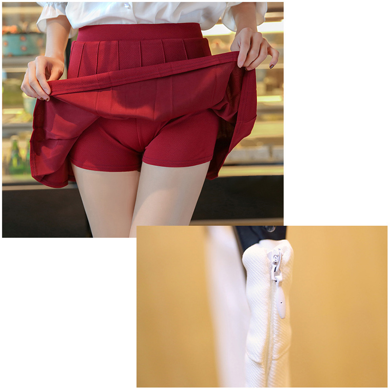 プリーツミニスカート チェック柄 黒 可愛い着回しスカート