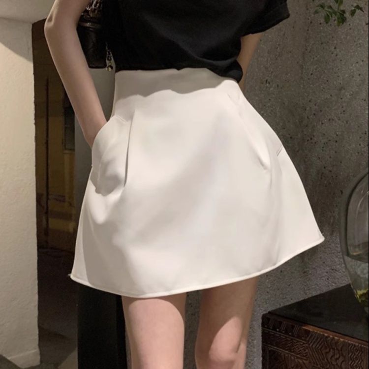 ミニスカート ふんわり広がるベーシックフレア