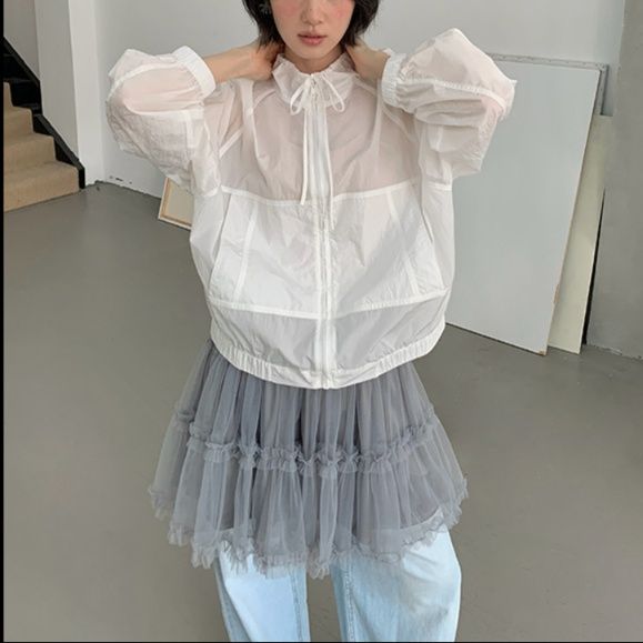 ミニスカート ふんわり重ねチュールミニスカート