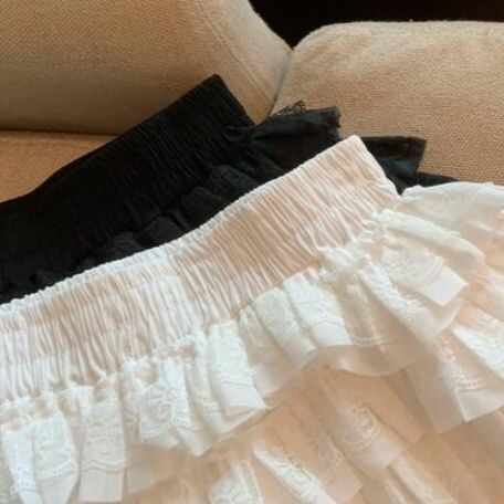 ティアード フリル ミニスカート