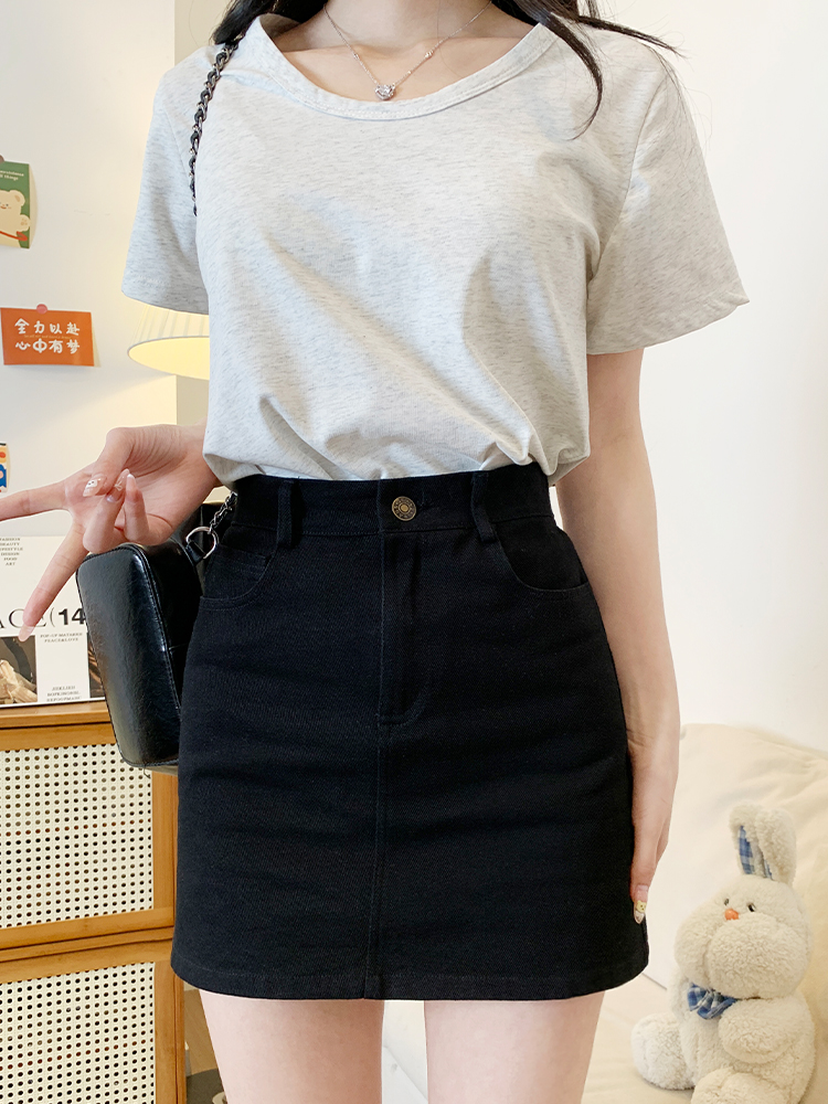 ミニスカート シンプル美脚ミニスカート
