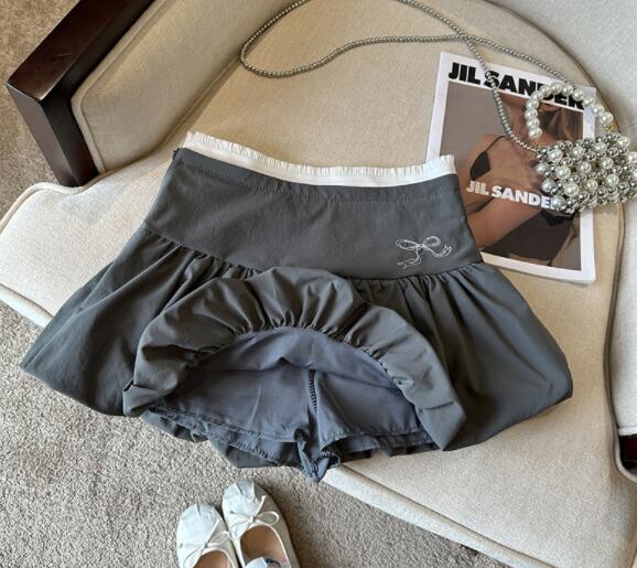 ミニスカートハイウエストフリルミニ